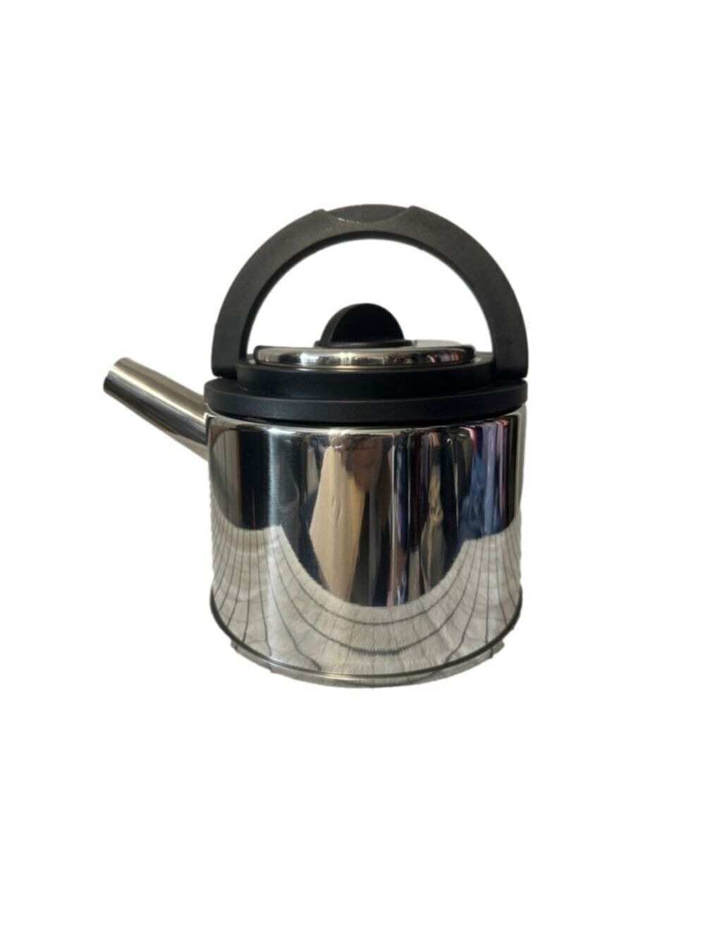 NIB BergHOFF Cubo Whistling Tea Kettle 2.1Qt Stainless Steel Modern Kitchen